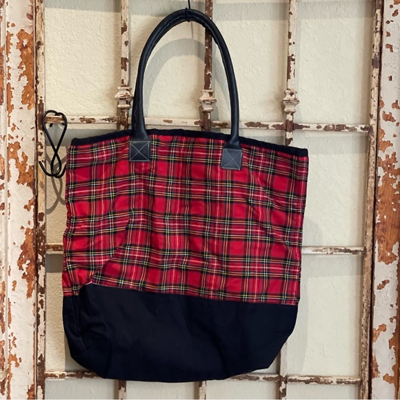 Large plaid tote Nantucket distributing CO) nwt - Picture 2 of 11